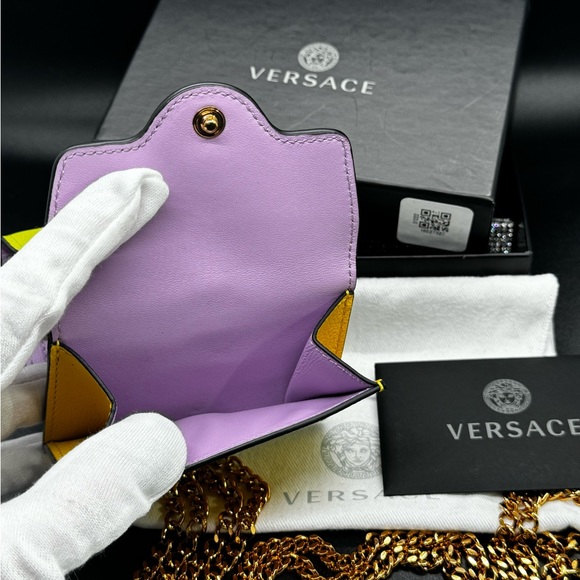 VERSACE Leather Wallet and Chain - Picture 8 of 16